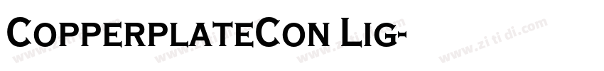 CopperplateCon Lig字体转换